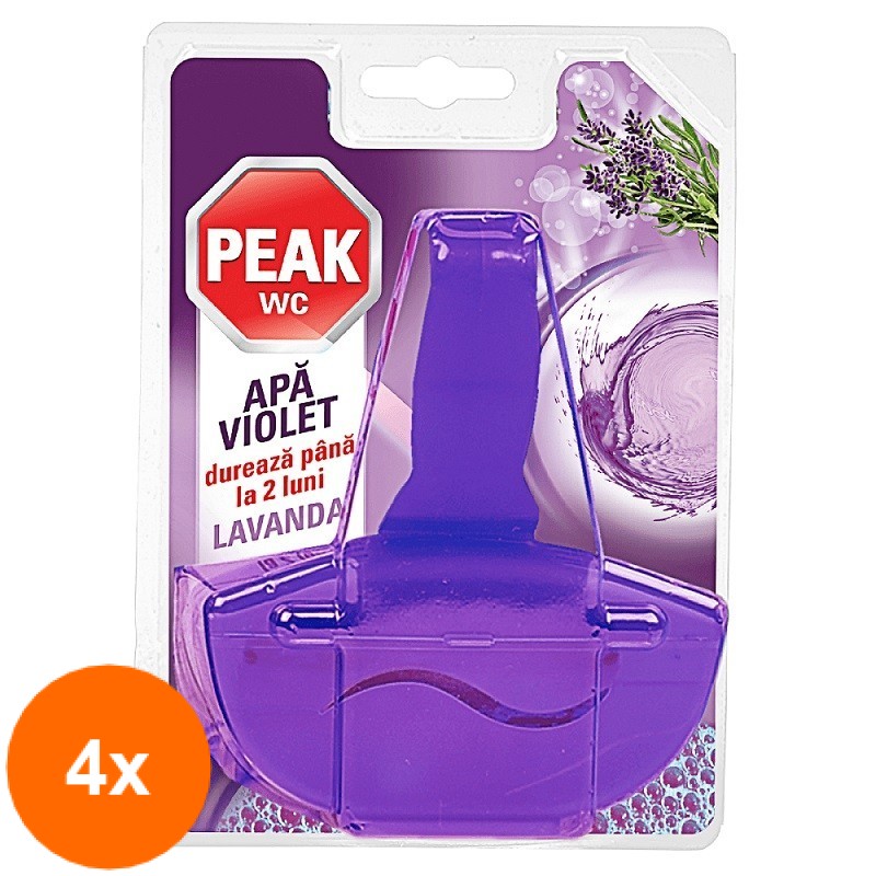 Set 4 x 55 g Aparat Toaleta Wc Peak Violet Lavanda