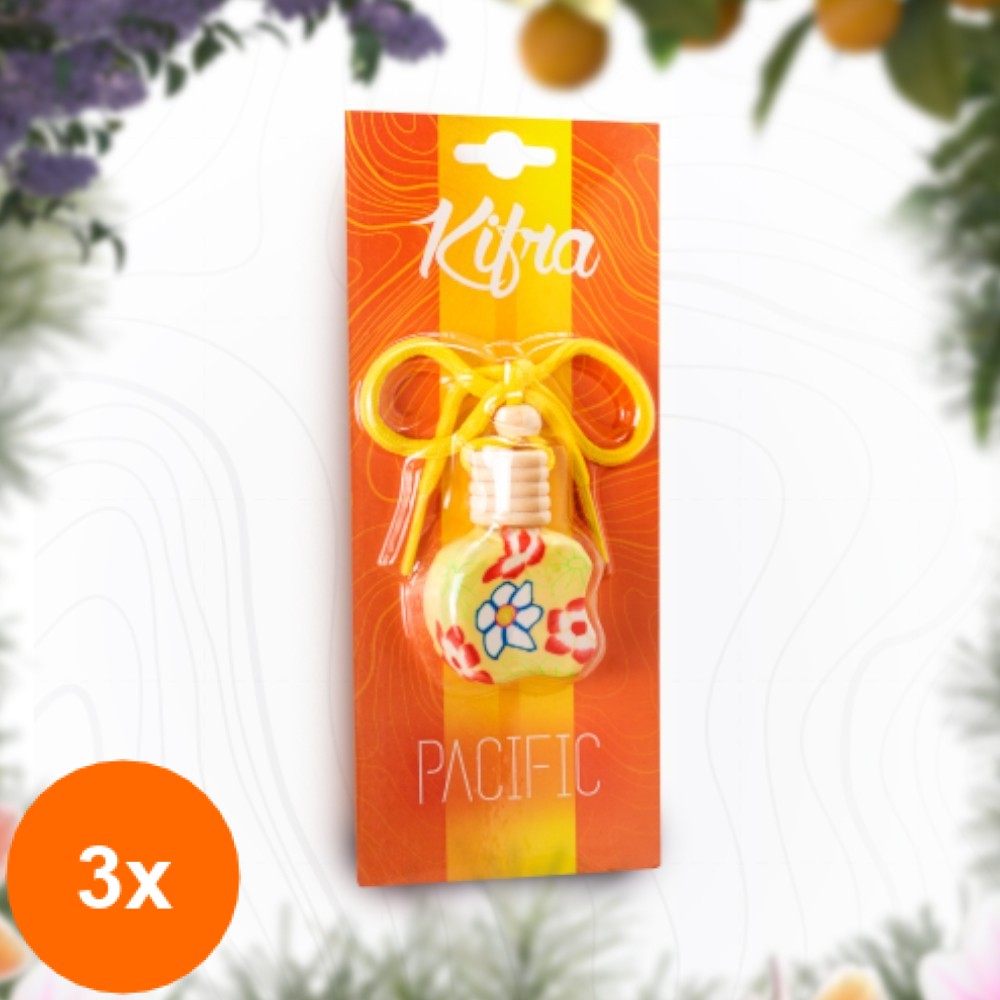 Set Parfum Auto Kifra Pacific, 3 Bucati x 10 ml