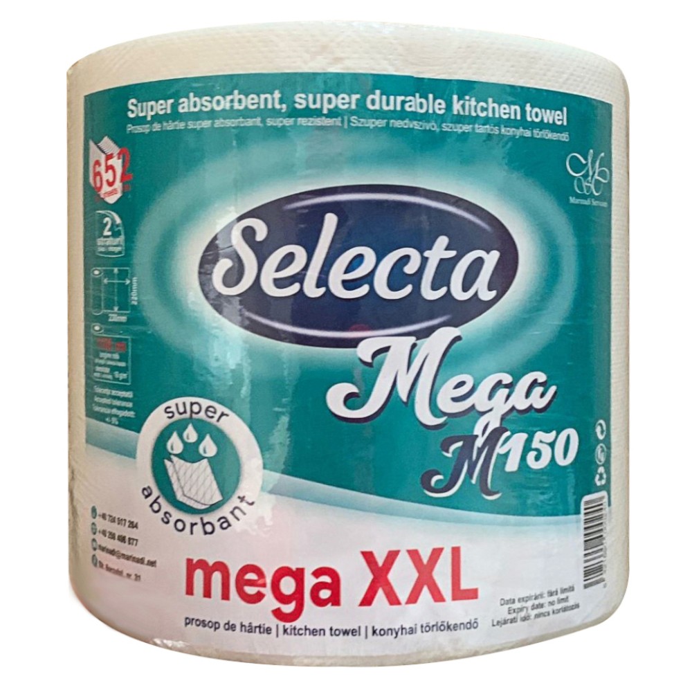 Prosoape de Bucatarie Selecta Mega, 2 Straturi, 150 m