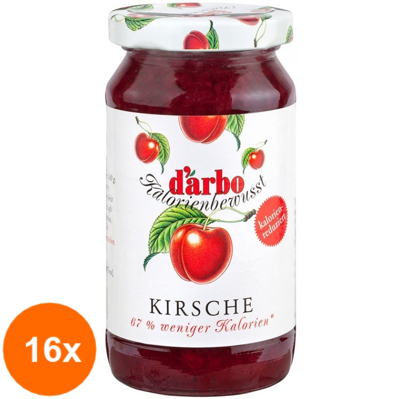 Set 16 x Gem de Cirese Darbo Low Calorie 220 g