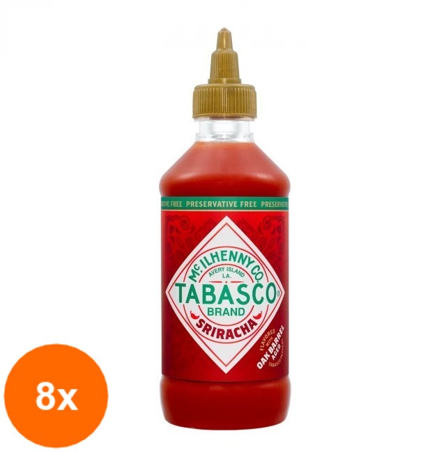 Set 8 x Sos Sriracha Tabasco 256 ml