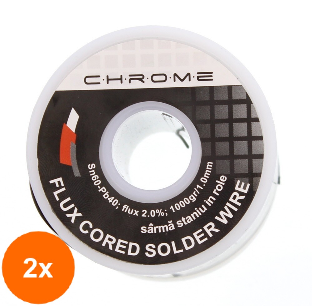 Set 2 x Fludor 1000 g, 1 mm Chrome