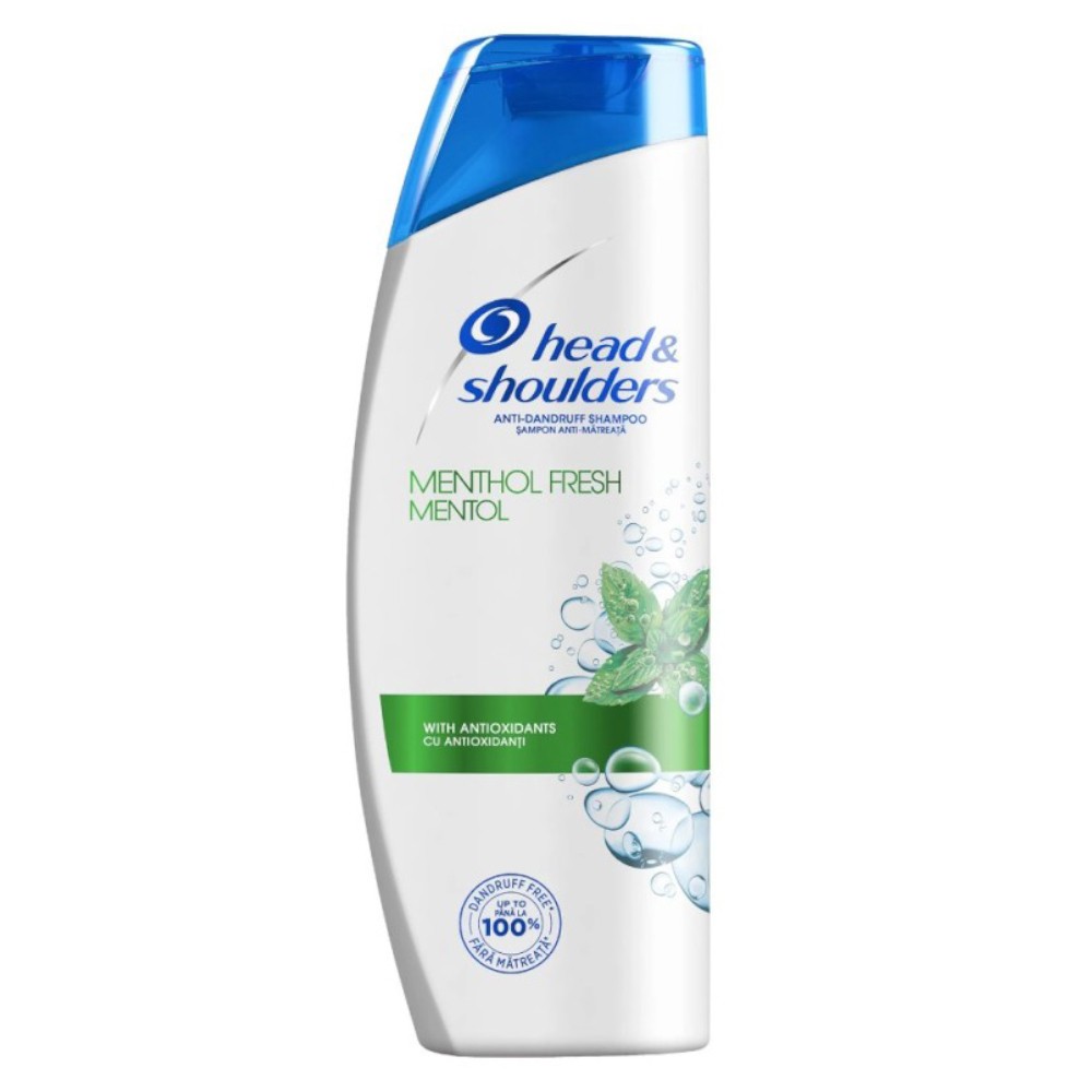 Sampon Anti-matreata Head & Shoulders Menthol pentru Par Gras, 200 ml