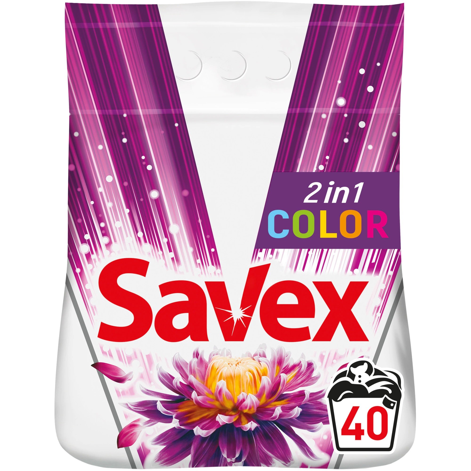 Detergent Automat Savex 2 in 1 Color, 40 Spalari, 4 Kg