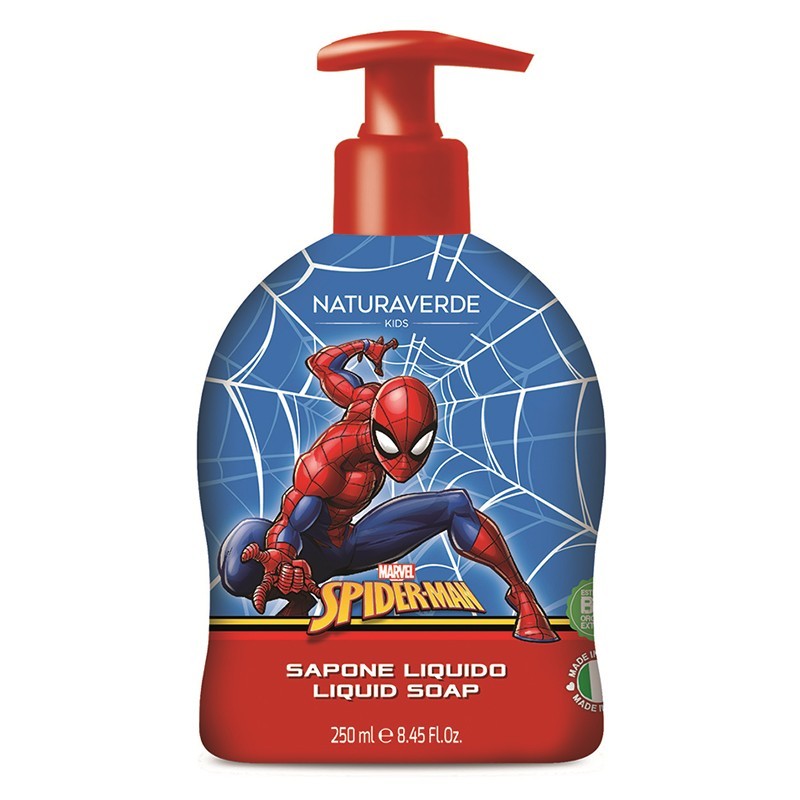 Set 2 x Sapun Lichid Naturaverde Kids Spider-Man, pentru Copii, 250 ml