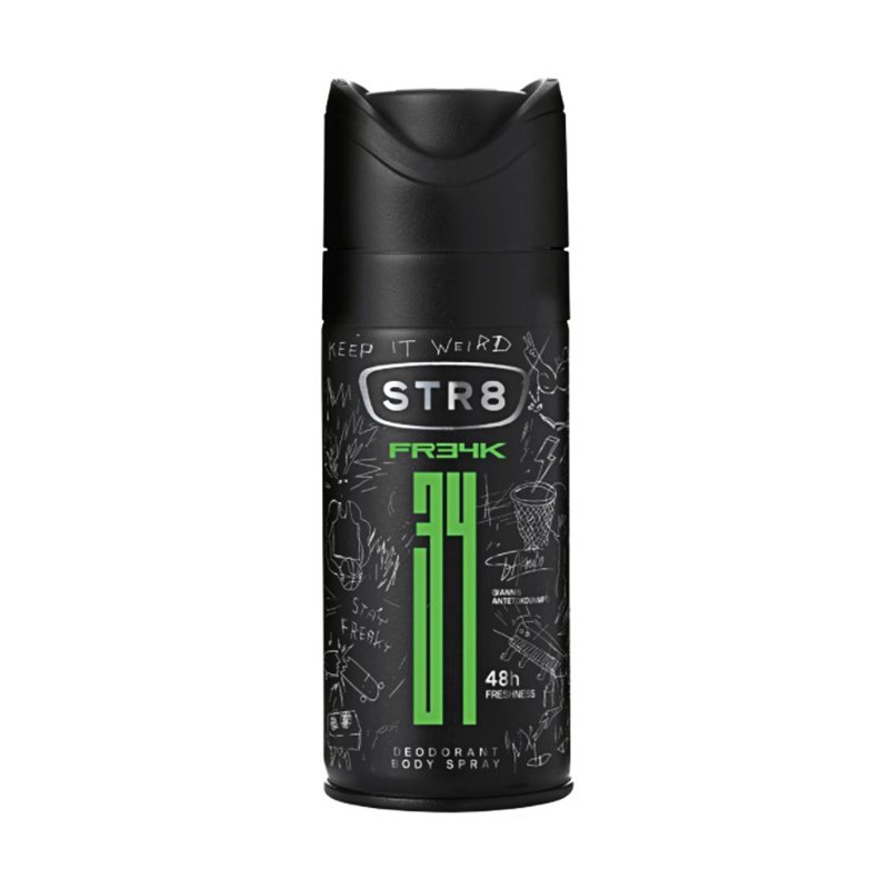 Set 3 x Deodorant Natural Spray Str8 FR34K, Barbati, 150 ml