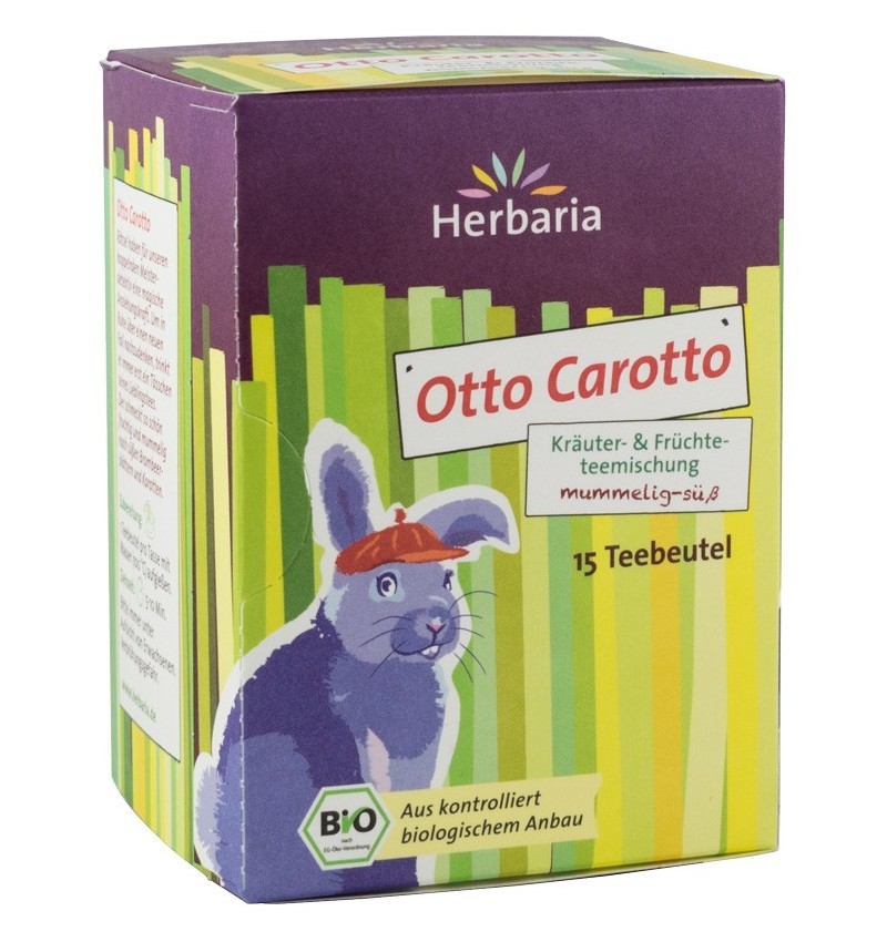 Ceai BIO din Plante si Fructe Otto Carotto, 15 x 2 g Herbaria