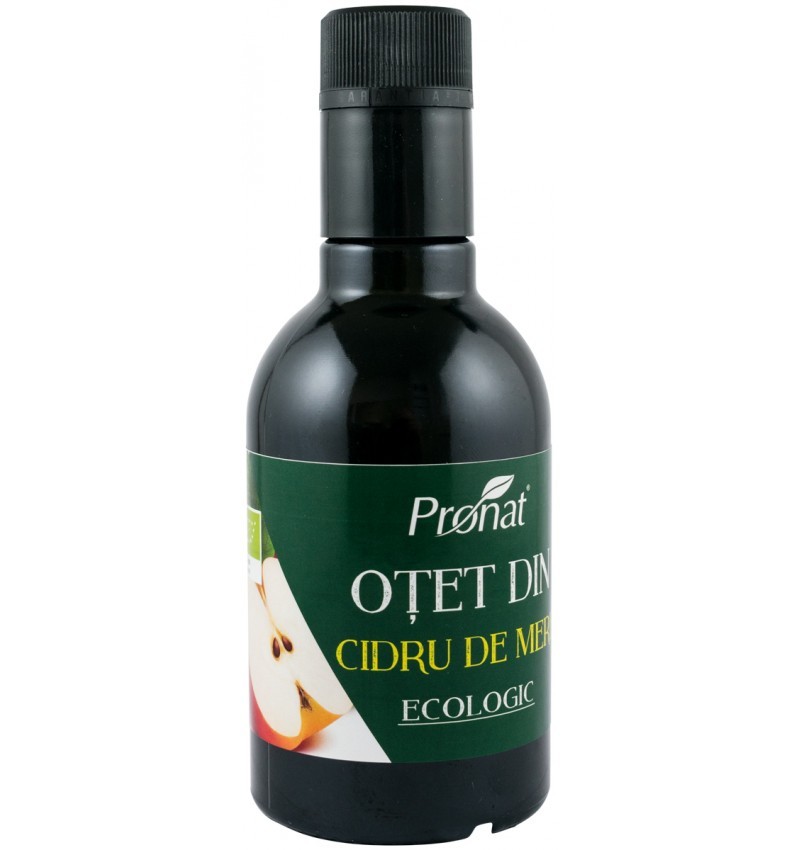 Otet BIO din Cidru de Mere 5% Aciditate, 250 ml, Pronat