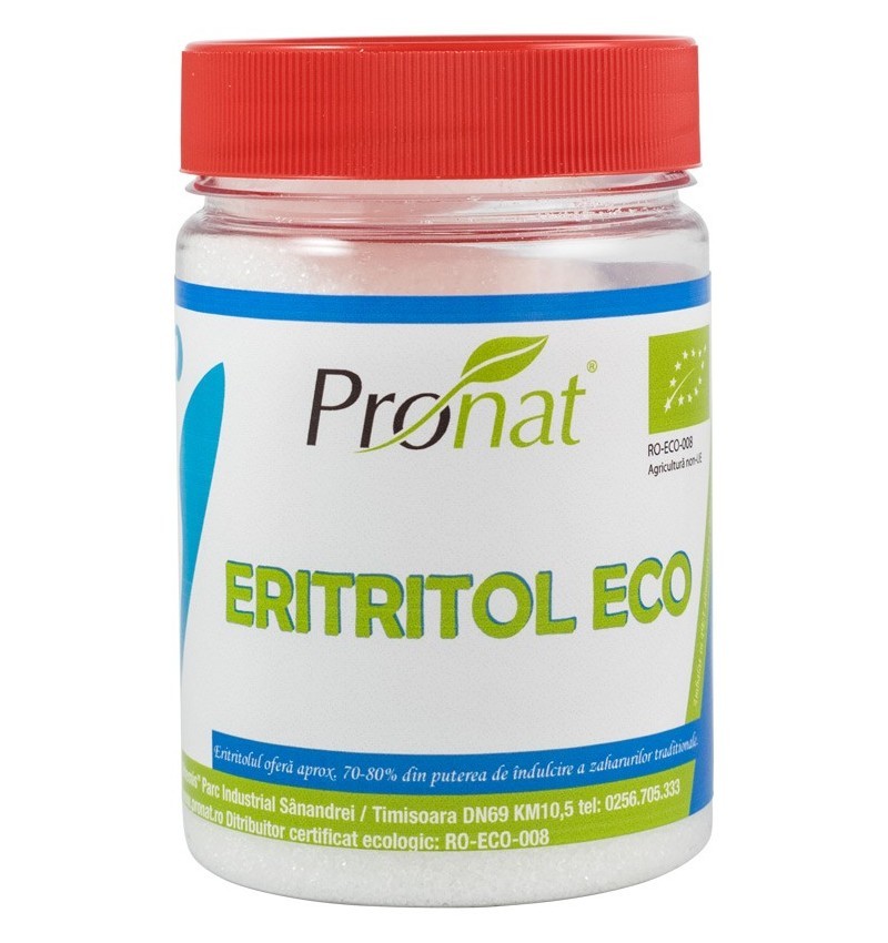 Eritritol BIO, Inlocuitor de Zahar, 200 g, Pronat