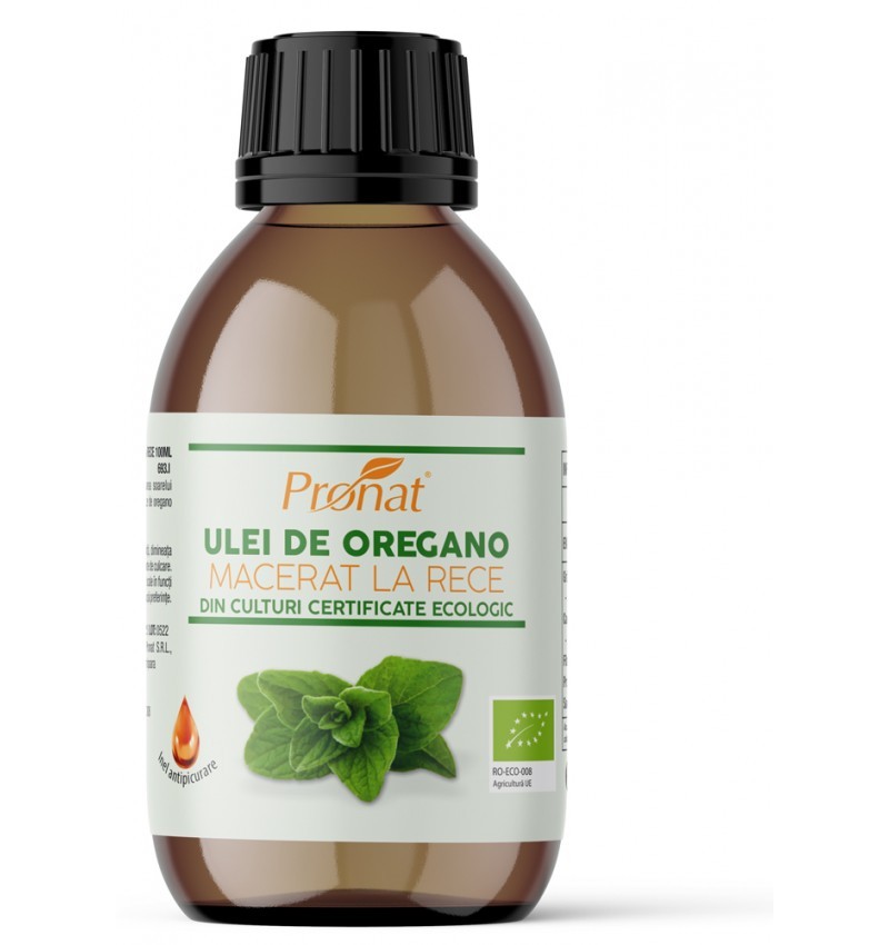 Ulei BIO de Oregano Macerat la Rece, 100 ml, Pronat