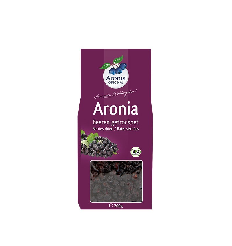 Fructe BIO de Aronia Uscate, 200 g, Aronia Original