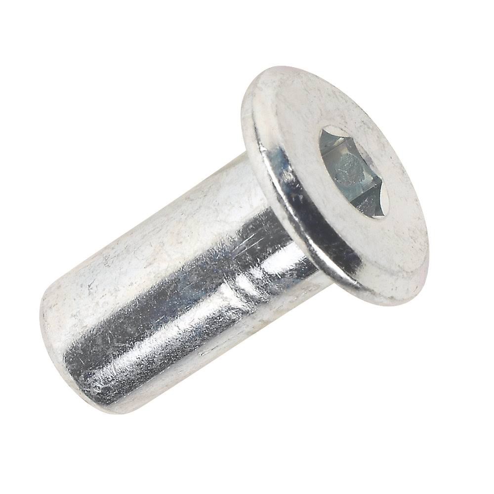 Piulita Conector cu Cap Plat Otel Zincat-M6x12 PCN.612S