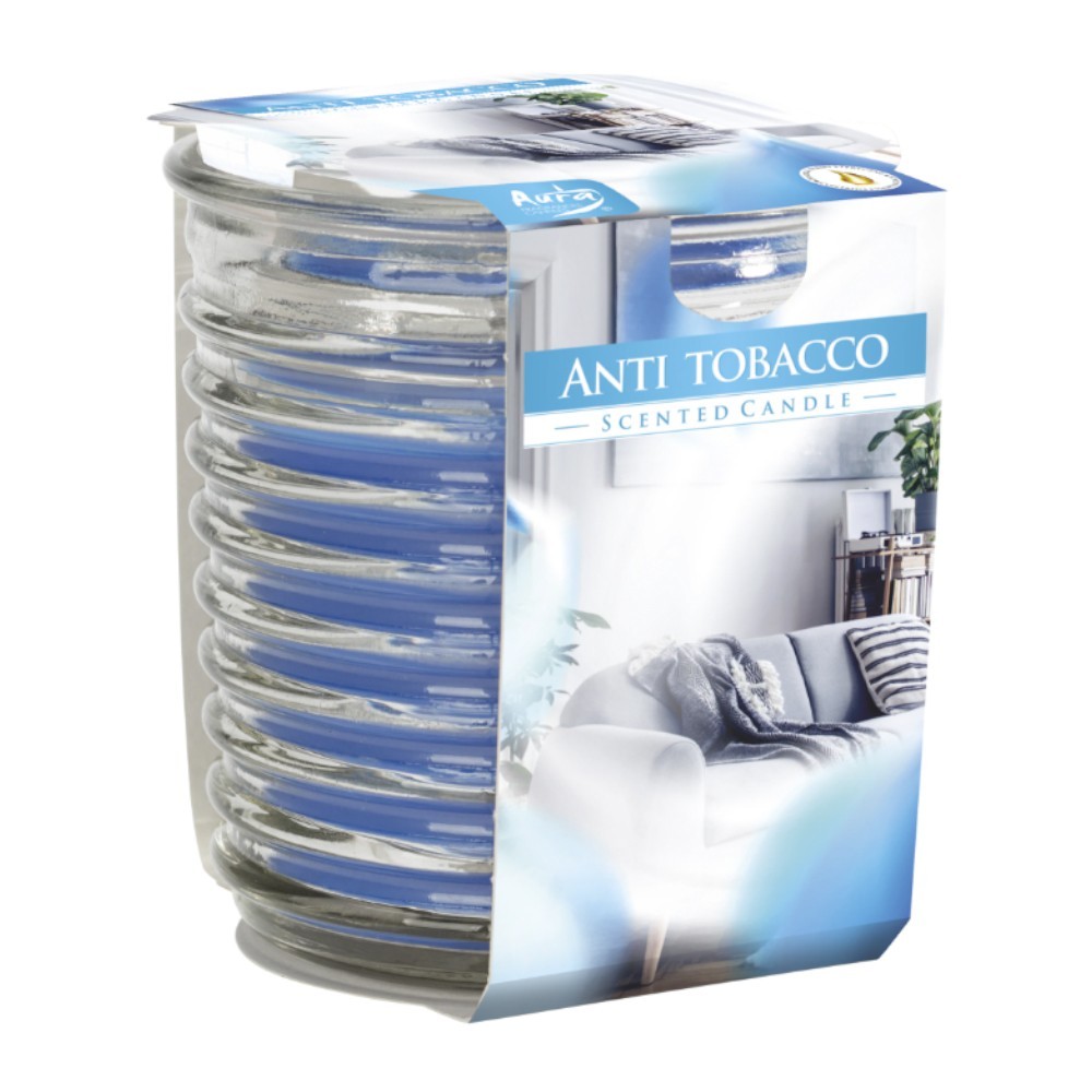 Set 3 x Lumanare Parfumata in Pahar Spirala Anti - tabac, 28 Ore