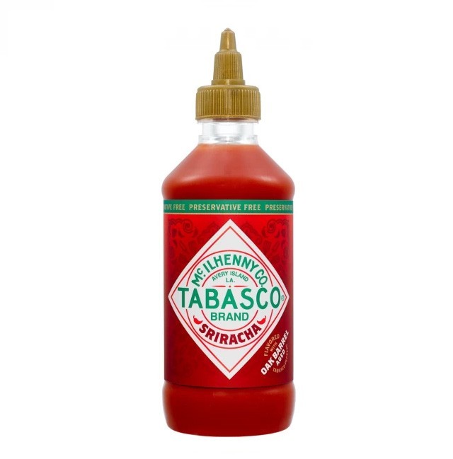 Set 4 x Sos Sriracha, Tabasco, 256 ml