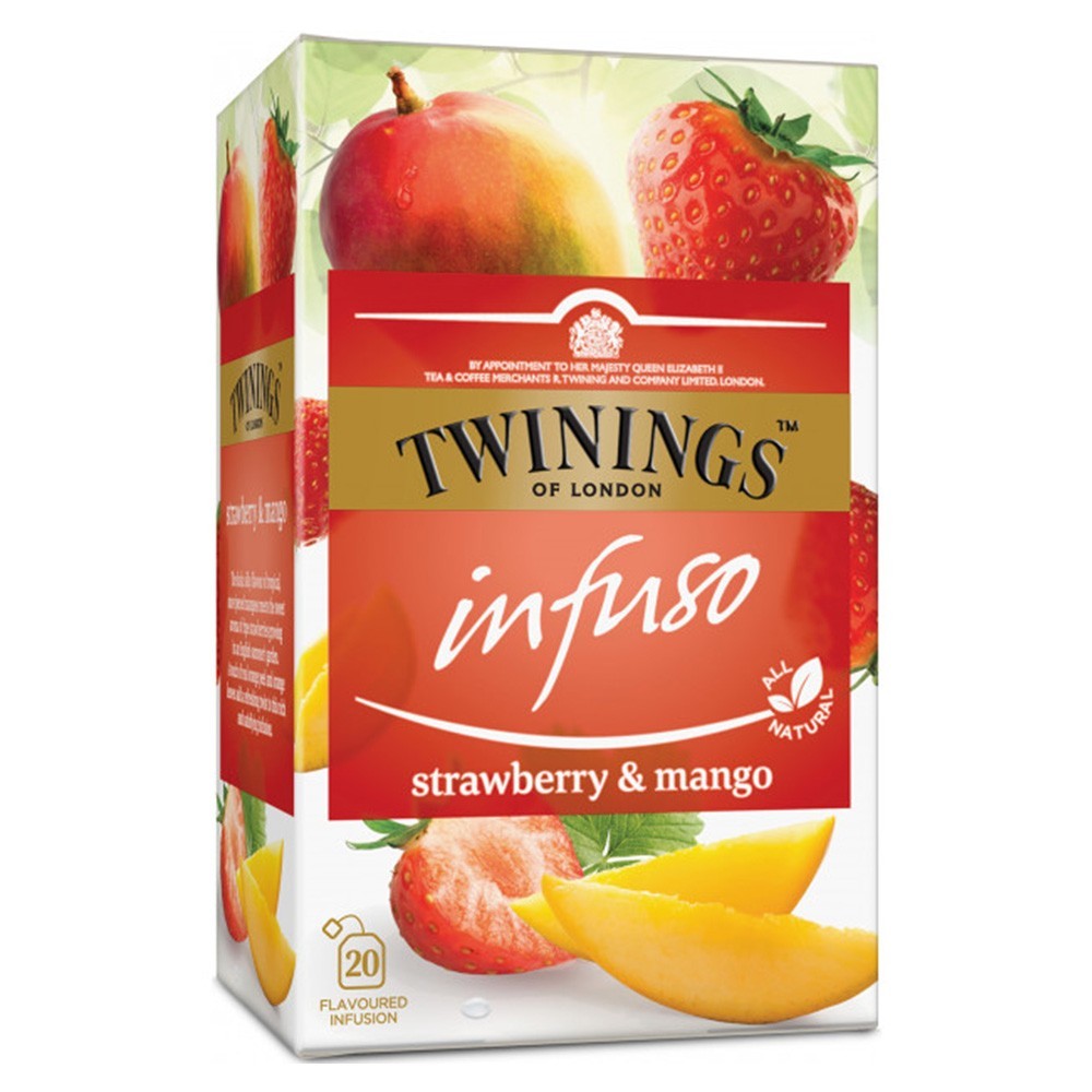 Set 5 x Ceai Twinings Infuzie Capsuni si Mango, 20 x 2g