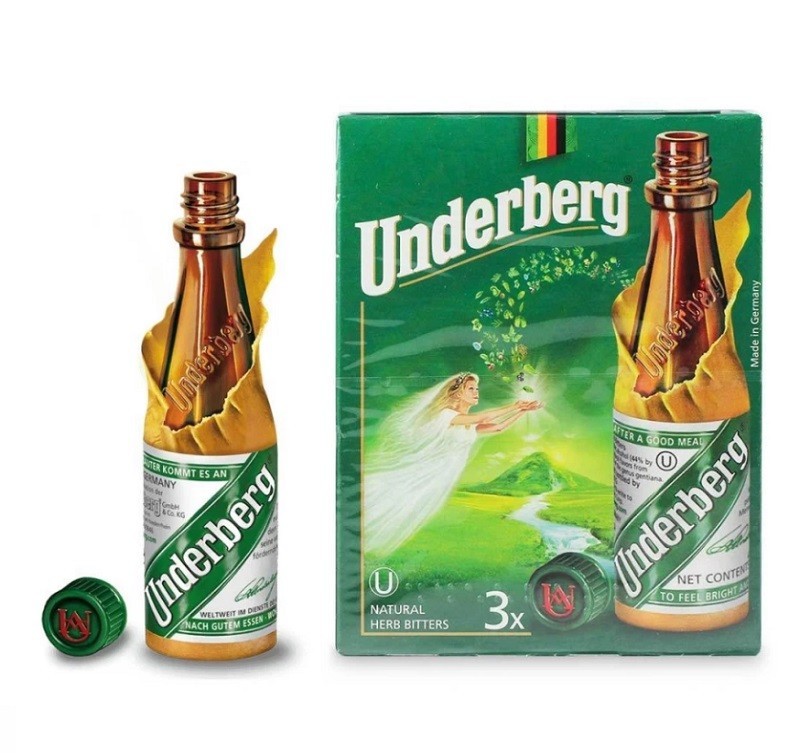 Set 5 x Bitter Underberg, la Cutie de Carton, 44% Alcool, 3 x 20 ml