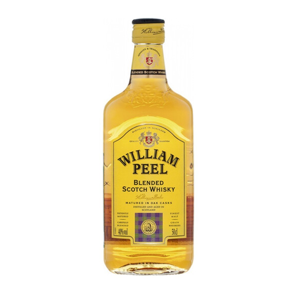 Set 3 x Whiskey William Peel Marie Brizard 40% Alcool, 0.5 l