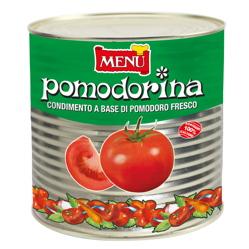 Set 4 x Sos Neapoletan pentru Pizza Pomodorina, Menu, 2550 g