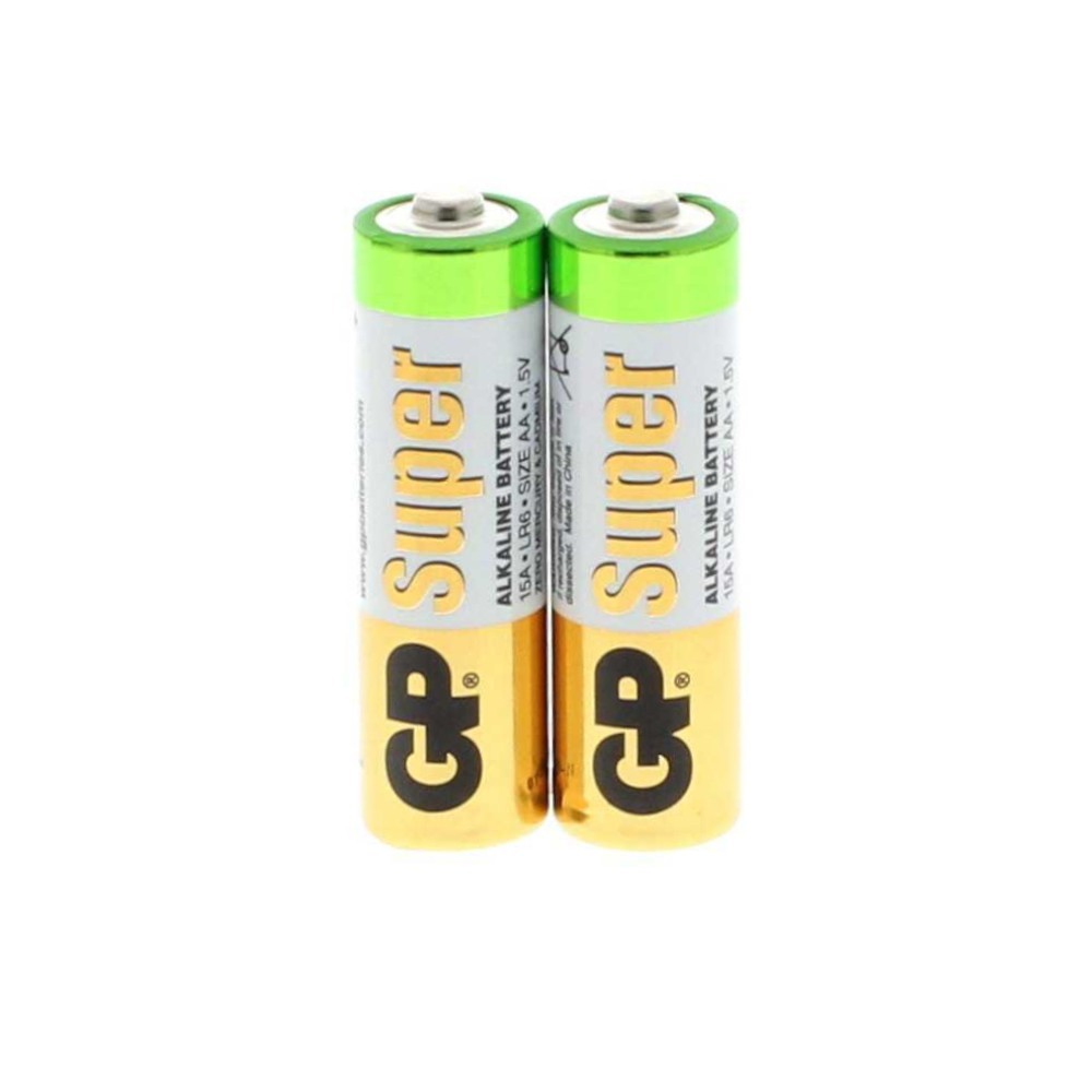 Set 7 x 2 Baterii Alcaline AA GP R6, GP Super, Infoliate
