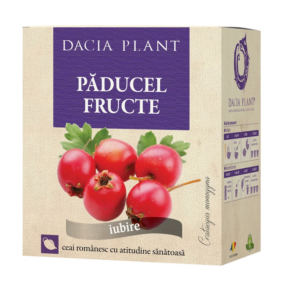 Set 3 x Ceai de Paducel Fructe, 50 g, Dacia Plant