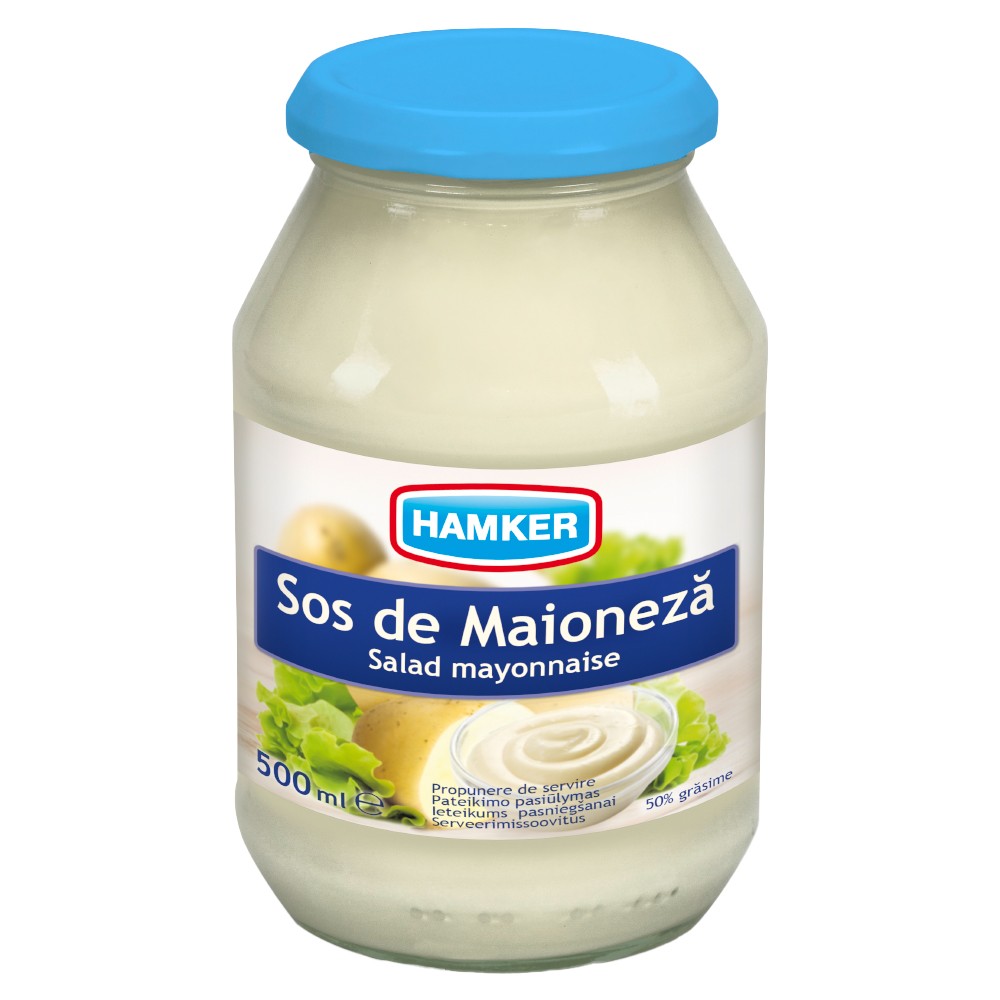 Maioneza Clasica 50% Grasime, Hamker, 500 ml