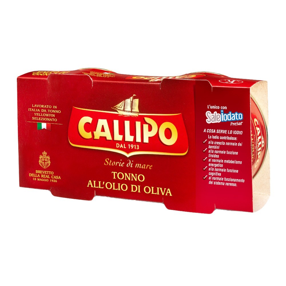 Set 2 x Conserva de Ton in Ulei de Masline, Callipo, 2 x 160 g