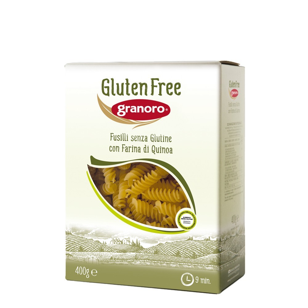 Set 3 x Fusilli fara Gluten cu Faina de Quinoa, Granoro, 400 g