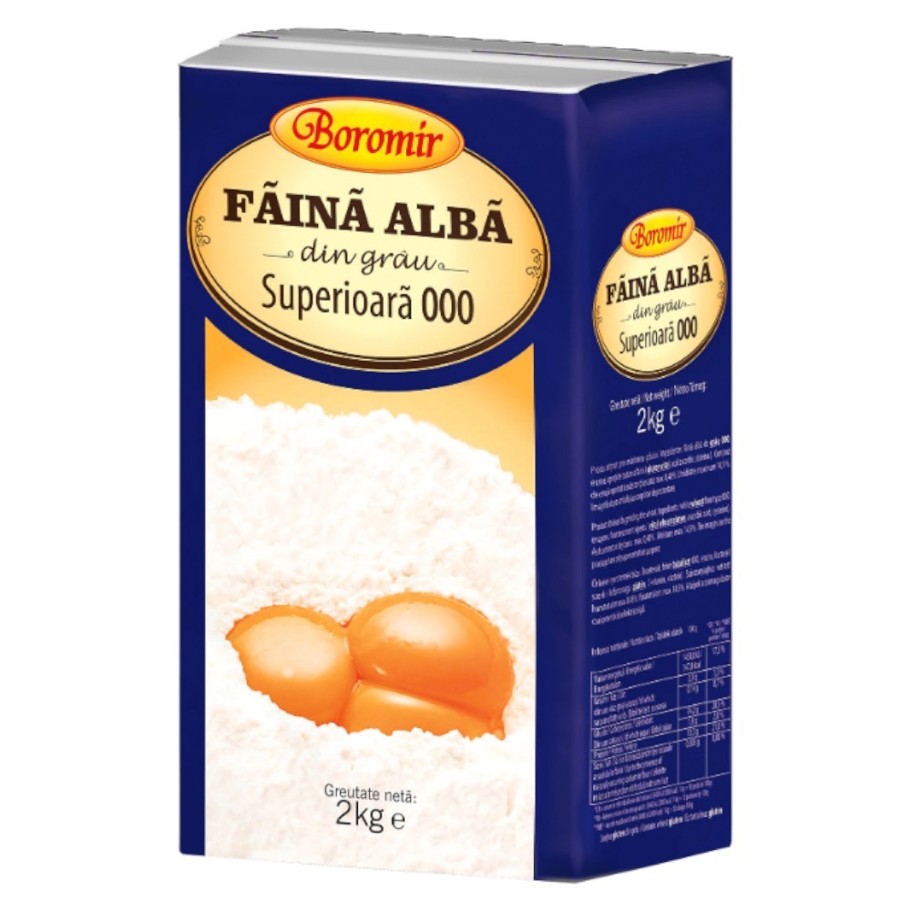 Set 3 x Faina Alba din Grau 000 Boromir, 2 kg