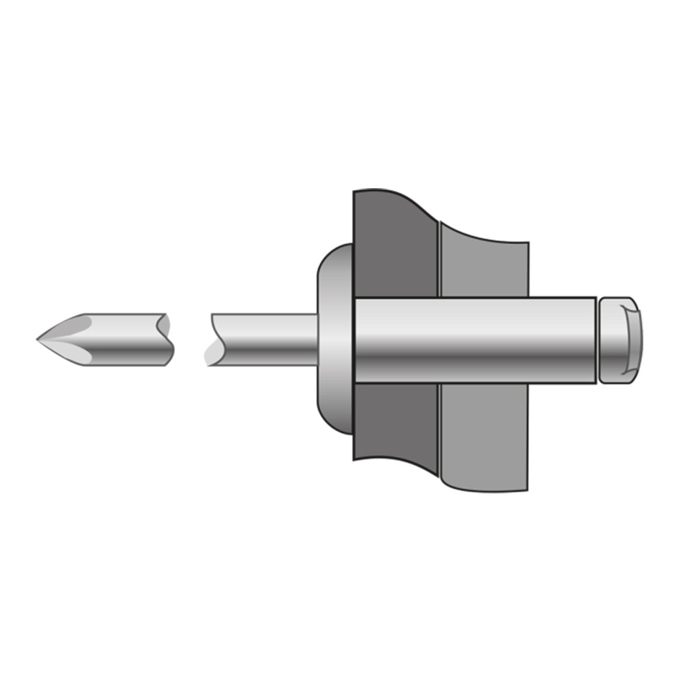 Pop-nituri Cap Bombat, Inox A2/ Inox A2 - 4 X 25