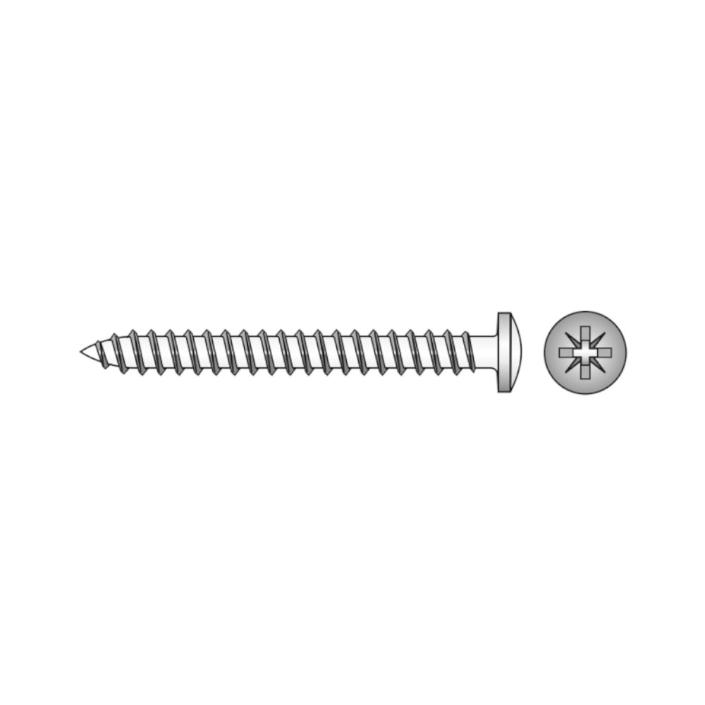 Surub Pal cu Cap Bombat, Inox A2 - 4 X 30