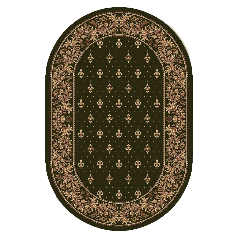 Covor Bisericesc Oval, 80 x 150 cm, Verde, Lotos 15033/310