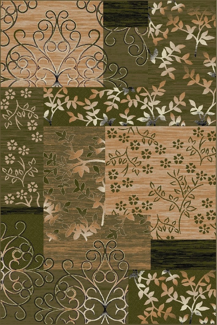 Covor Dreptunghiular, 80 x 150 cm, Verde, Lotos 1521-310