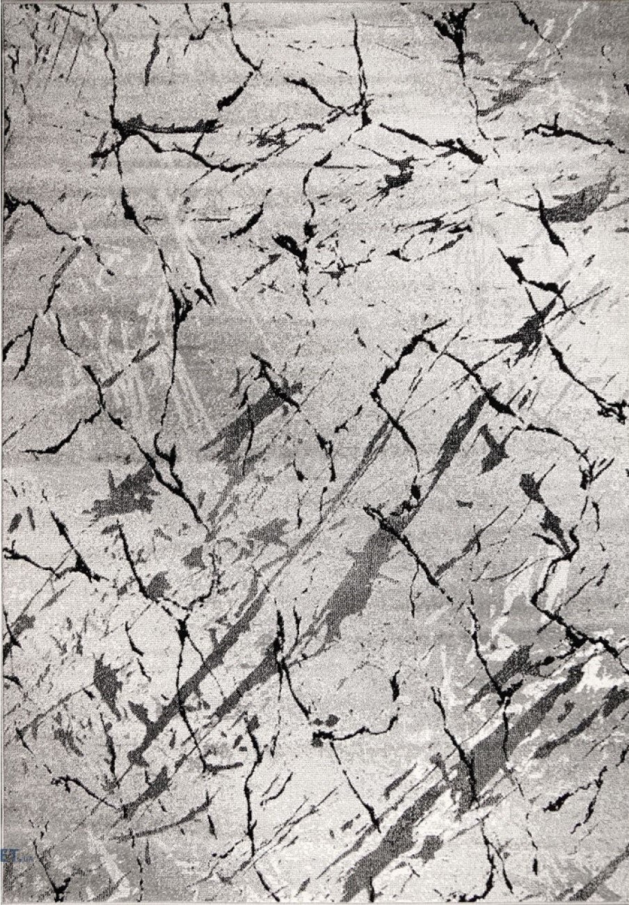 Covor Dreptunghiular, 100 x 200 cm, Gri, Model Cappuccino 16132
