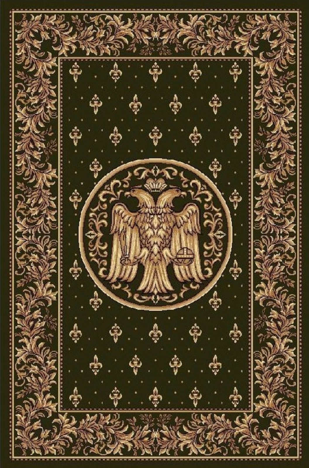 Covor Bisericesc Dreptunghiular, 80 x 150 cm, Verde, Lotos 15032/310