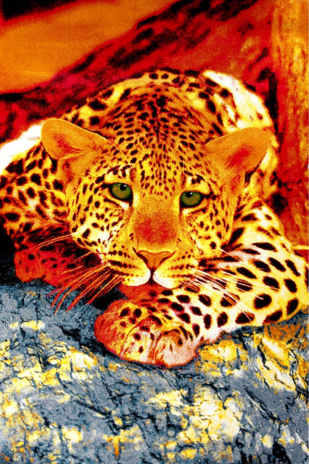 Covor Dreptunghiular, 120 x 170 cm, Multicolor, Kolibri Leopard 11123