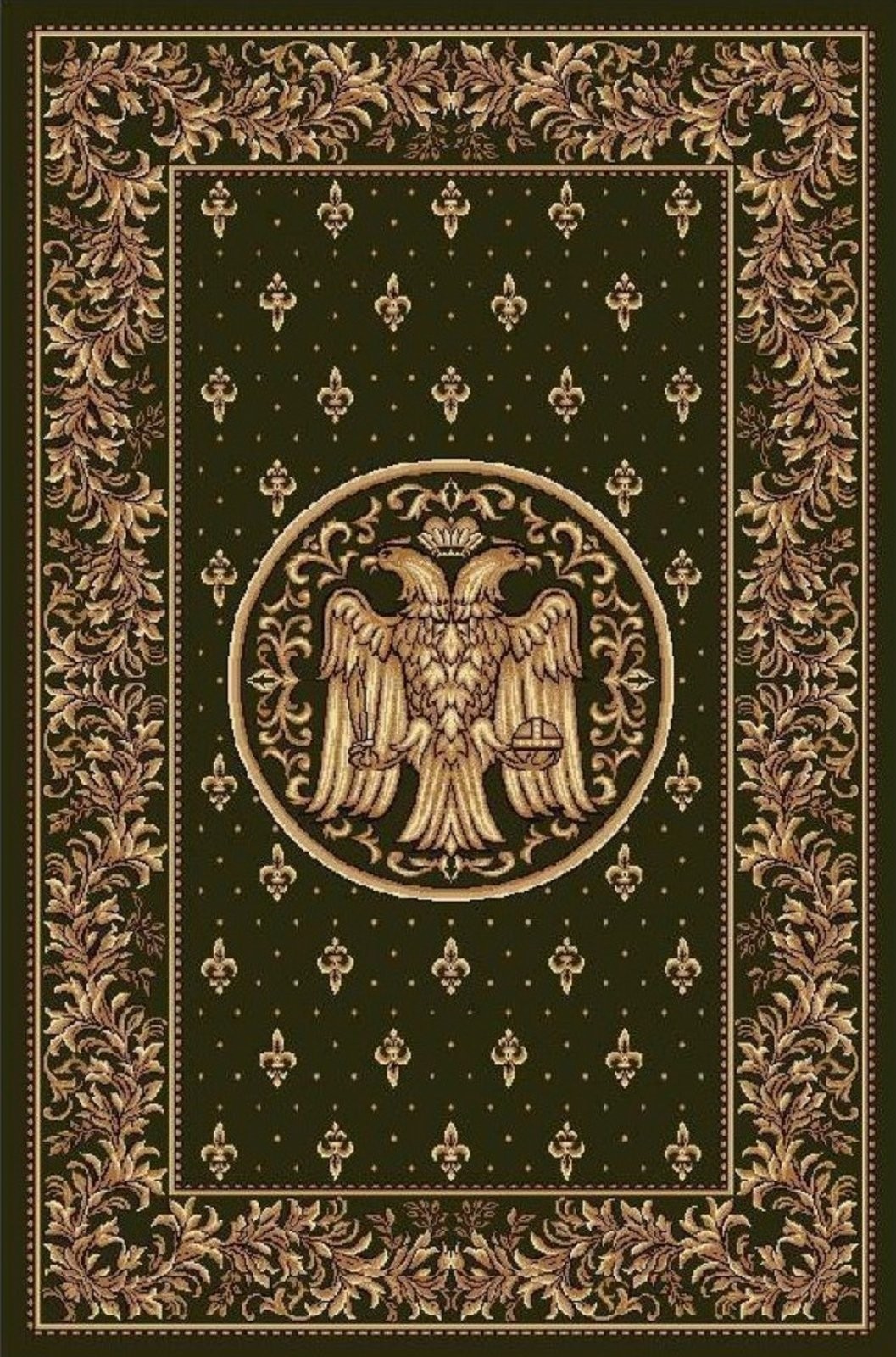 Covor Bisericesc Dreptunghiular, 150 x 230 cm, Verde, Lotos 15032/310
