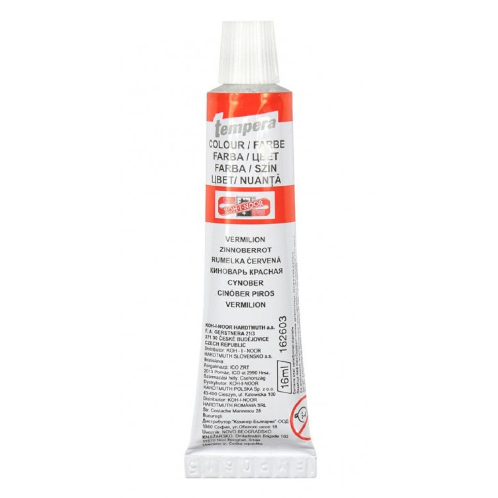 Culoare Tempera, Rosu Vermillion, 16 ml