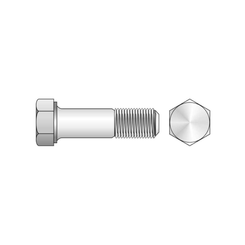 Surub Partial Filetat Cap Hexagonal 931 Otel Gr.10.9-M22 X 80