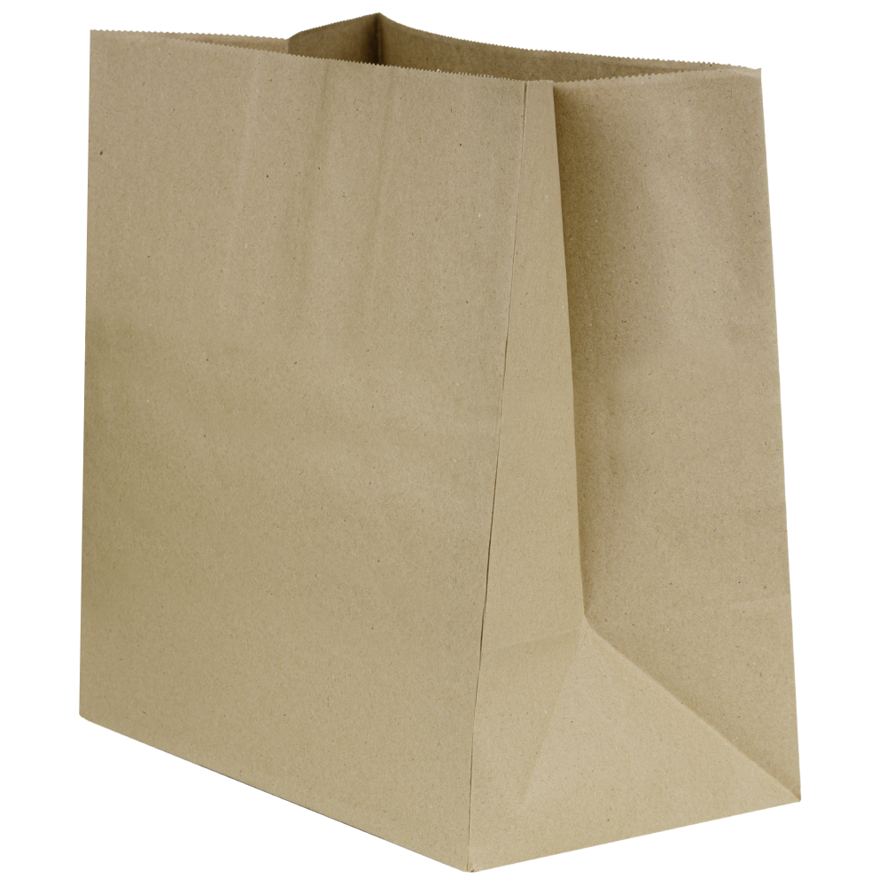 Pungi Biodegradabile Compostabile de Hartie Transport Kraft, 26 x 17 x 29 cm, 250 Bucati