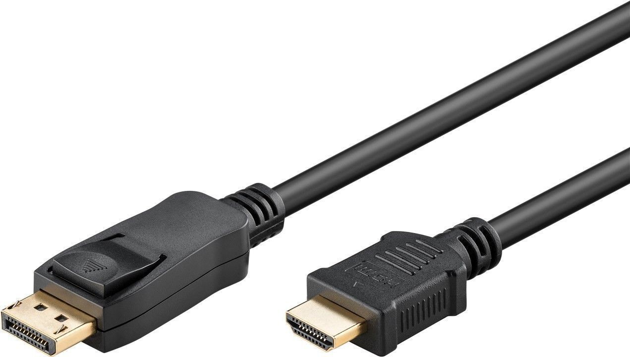 Cablu DisplayPort 20pin Tata - HDMI Tata, Contacte Aurite, 1m, Goobay