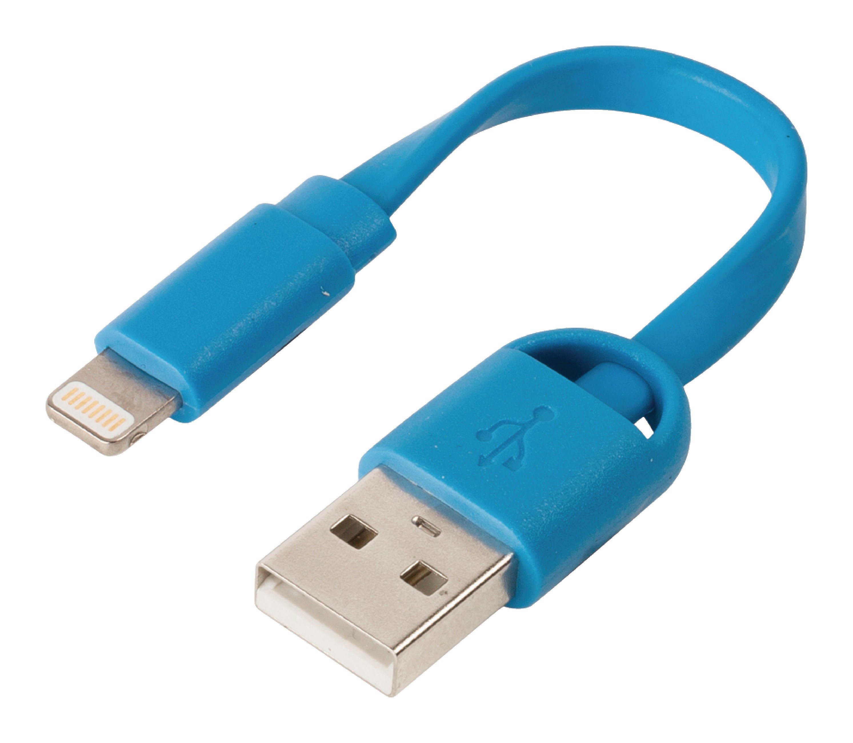 Cablu de Incarcare si Sincronizare USB A Tata - 8p Lightning Tata 0.06 M Albastru Sweex