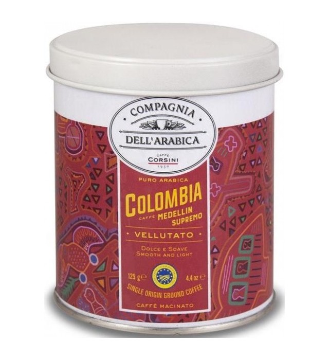 Cafea Macinata Colombia Medellin, Corsini Compagnia Dellarabica Cutie Metal 125g