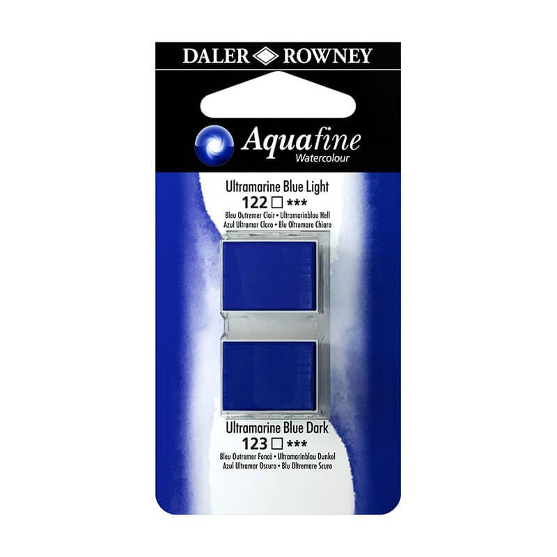 Set 2 Acuarele godete Aquafine Daler Rowney - Cobalt Violet Hue & Permanent Mauve