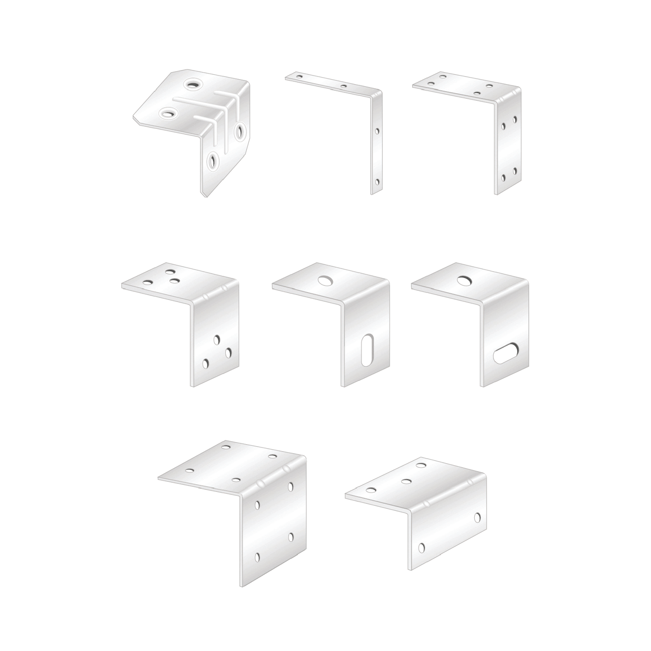 Coltare Vopsite Alb Electrostatic Tip 2 100x100x15x2 Mm Perforatii 4xr5.0