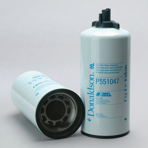 Filtru Combustibil P551047, Lungime 292,1 mm, Diam. Ext. 114,8 mm, Filet M85 x 2, Finetea 10 µ, Donaldson