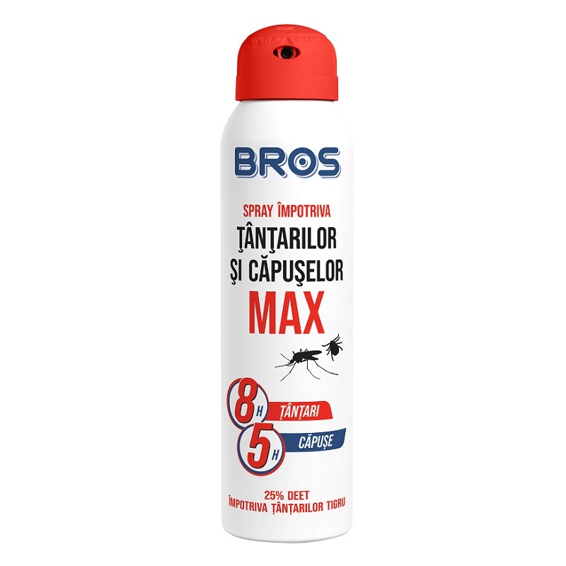 Spray Impotriva Tantarilor si Capuselor Bros Max, 90 ml