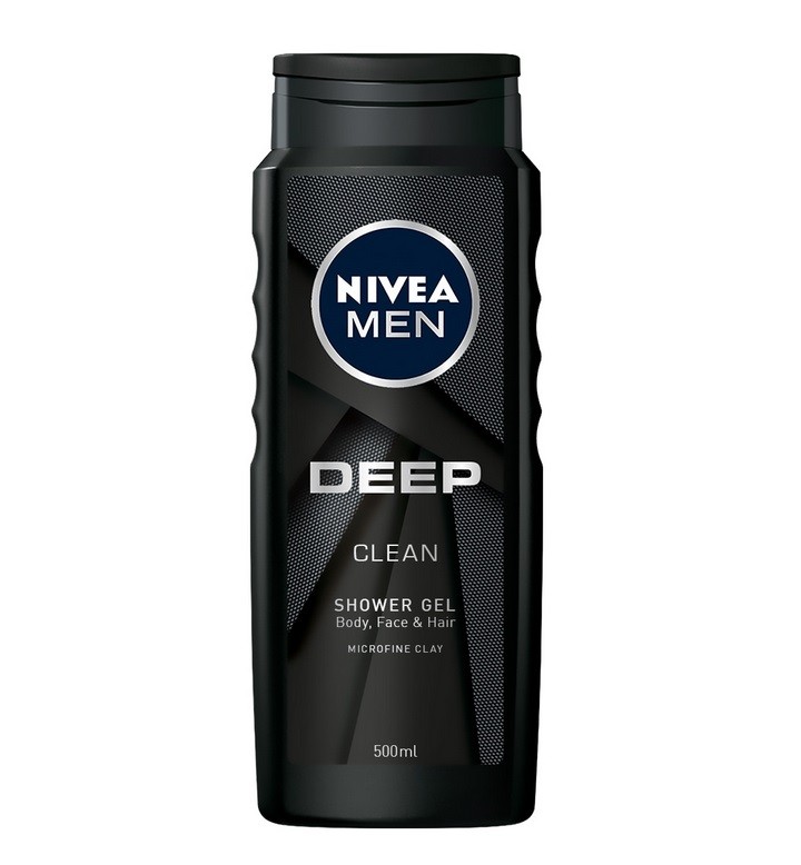 Gel de Dus Nivea Men Deep Black, cu Argila Microfina, 500 ml