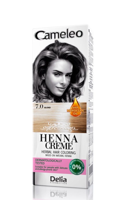 Vopsea de Par Delia Cameleo Henna 7.0 Blond, 75 g