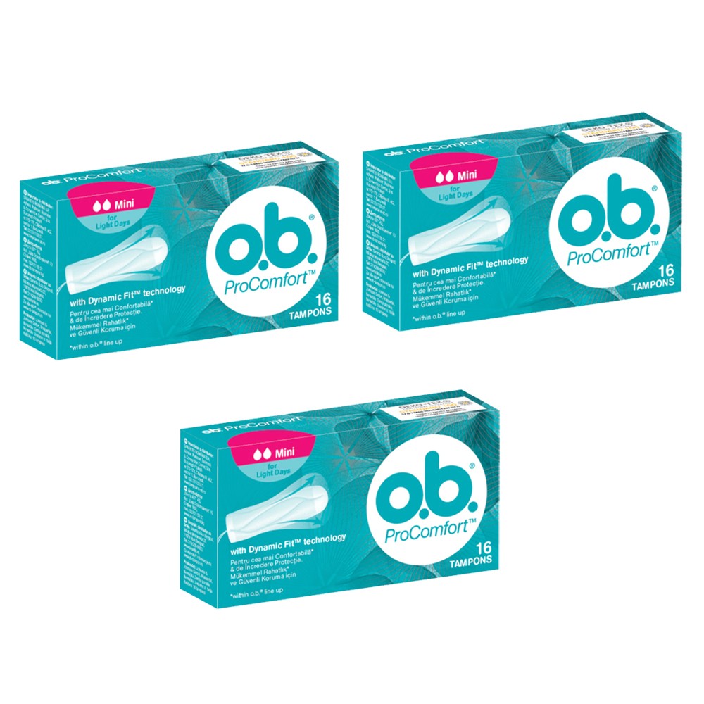 Tampoane OB Procomfort Mini x 16, 2+1 Gratis