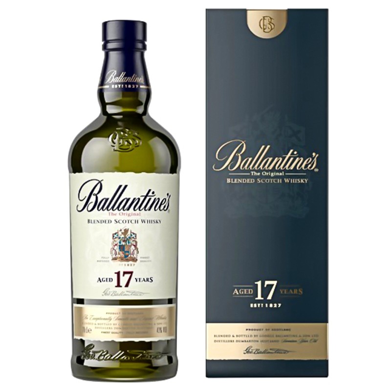 Whisky Ballantine\'s, Finest Blended, 17 Ani Cutie Carton 40%, 0.7 l